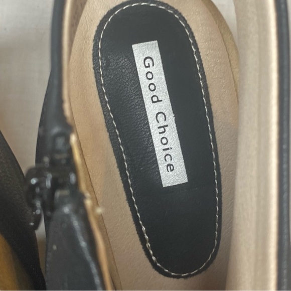 Chic Black Open-Toe Ankle Booties by Good Choice - Picture 10 of 11